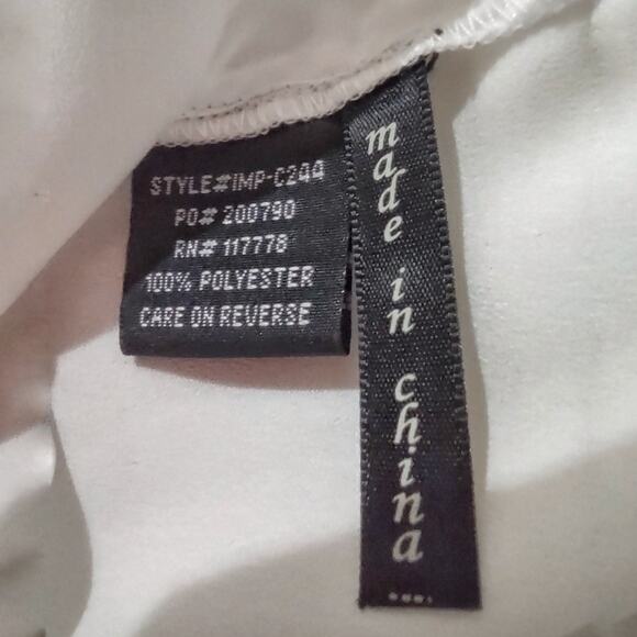 LOVE STITCH White Peasant Blouse Size S Boho Hippie South Western Simple Clean - Picture 9 of 10